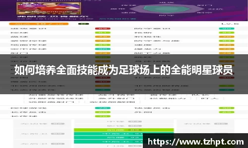 如何培养全面技能成为足球场上的全能明星球员